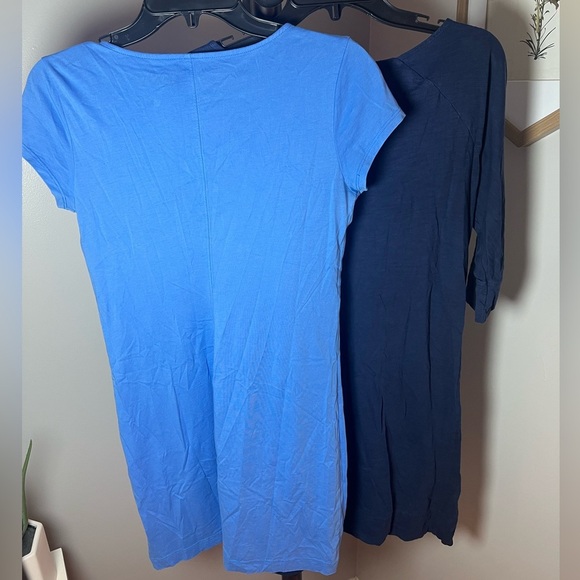 Lilly Pulitzer Bundle Of 2 Pima Cotton Mini Dresses Size XS Blue Embroidered - Picture 6 of 10